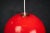 Beautiful red pendant lamp, Danish design, 1960s. The lamp is very similar to one of Verner Pantons flowerpots, just...