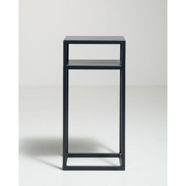 Early 21st Century Poland Black Wood Side Table For Sale - Image 13 of 15