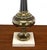 Metal Pair Mid Century Modern Stiffel Brass Finial Shape Table Lamps Square Marble Bases MINT! For Sale - Image 7 of 9
