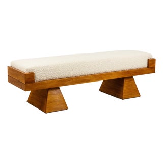 Italian Bench in Blond Ash For Sale