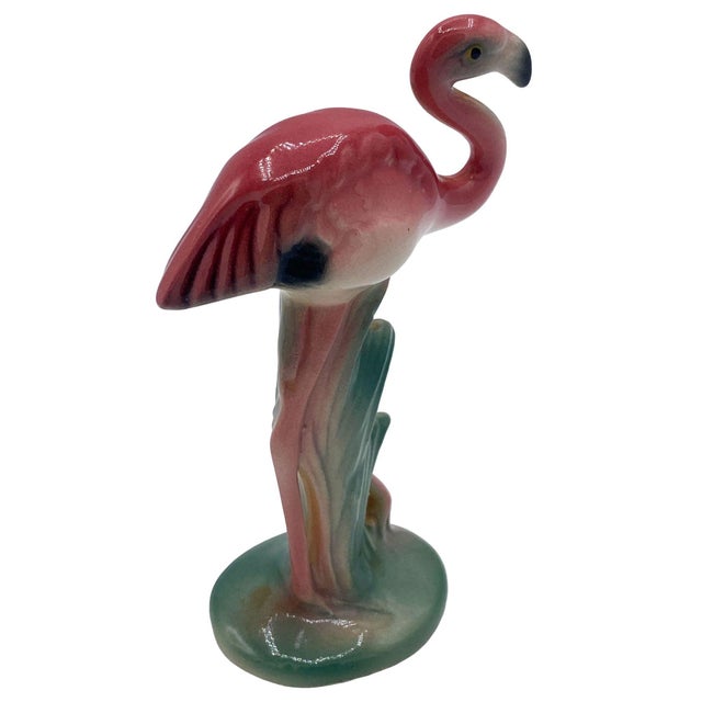 Pair of Mid 20th Century Matching Mini Pink Flamingo Ceramic Tabletop Figures by Brad Keeler For Sale - Image 12 of 14