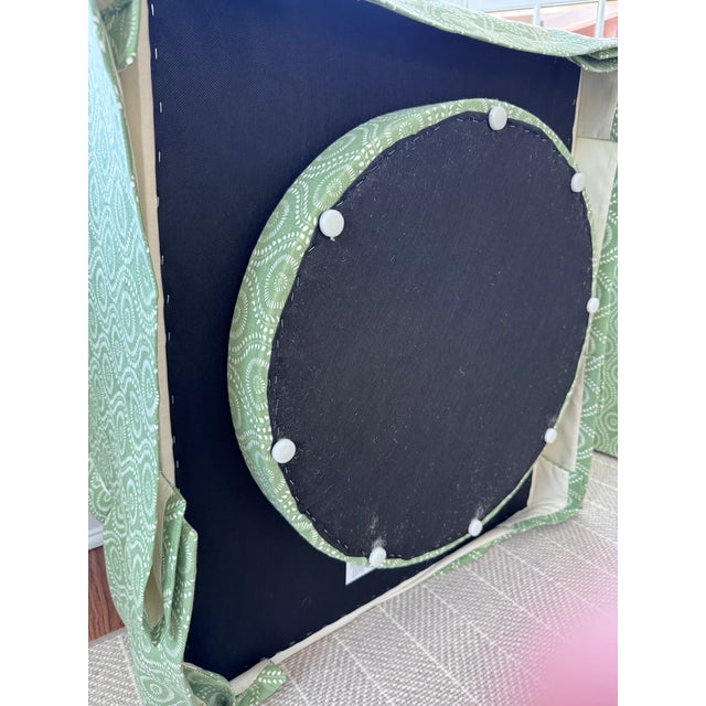 Pair of O.Henry House Hanover Club Chairs Cover in Raoul Textiles Coverlet Caper For Sale - Image 13 of 14