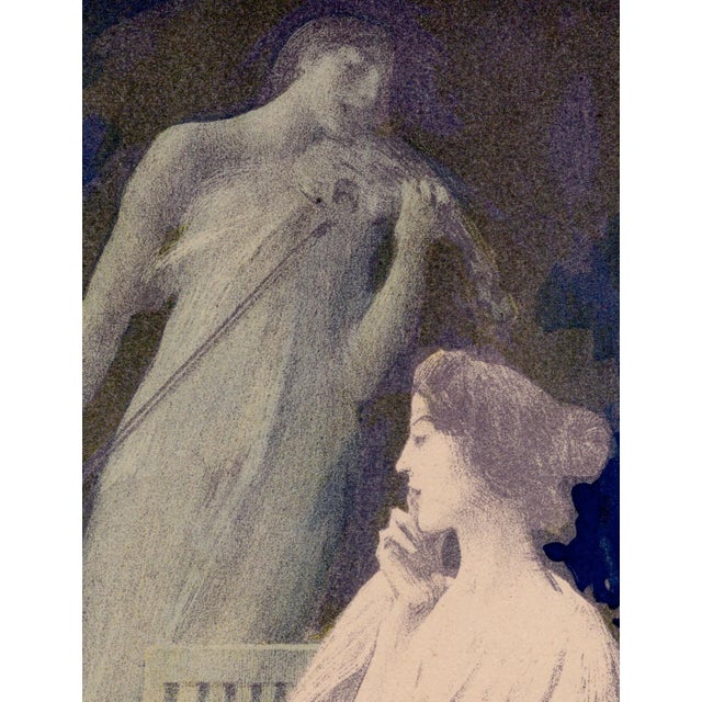 Auguste-François Gorguet, Andante Nocturne, 1897, Lithograph on Paper For Sale - Image 4 of 10