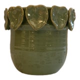Vintage Ceramic Stoneware Planter For Sale