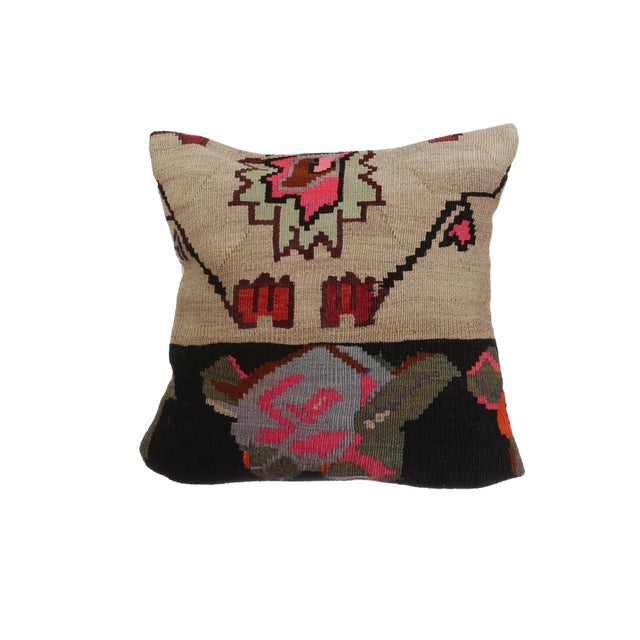 Decorative Kilim Pillow Cover For Sale - Image 4 of 4