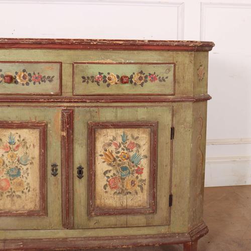 Scandinavian Painted Buffet in Pine For Sale - Image 3 of 14