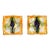 Mid-Century Hand-Blown Amber, Green & Blue Murano Glass Sconces by Mazzega For Sale