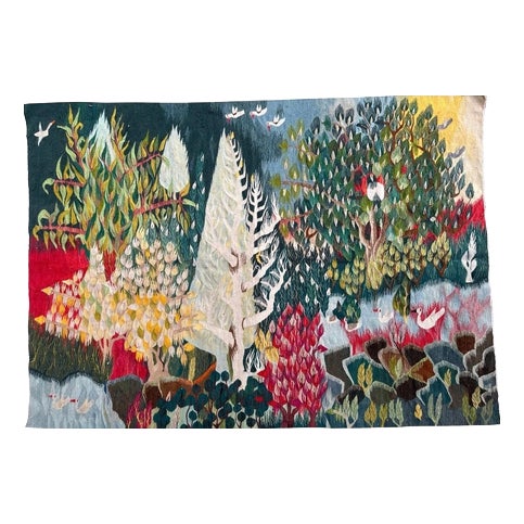 Vintage Egyptian Tapestry, 1950s For Sale