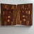 Brown Vintage 80's Inlaid Wood Mosaic Bookends by Wildwood, Set of Two For Sale - Image 8 of 8