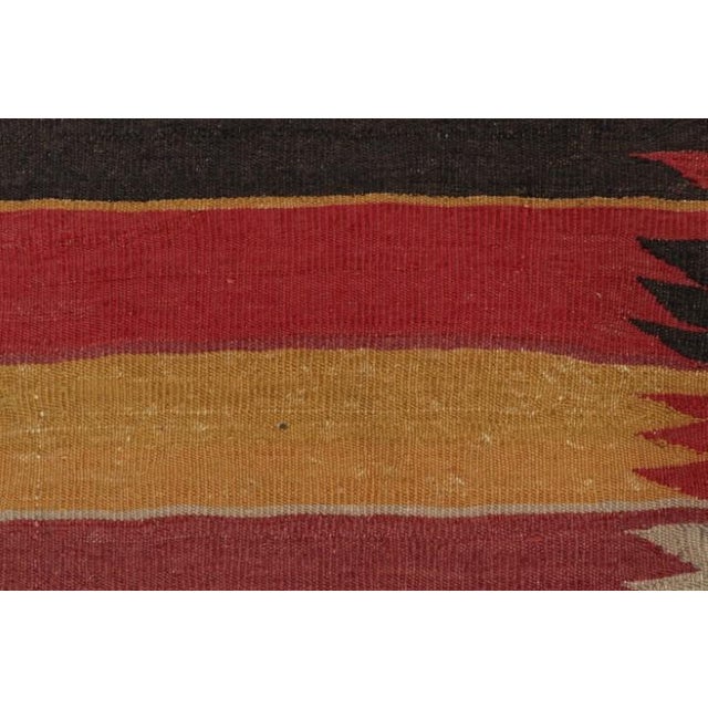 Vintage Shahsavan Persian Kilim Rug in Polychromatic Stripes by Rug & Kilim For Sale In New York - Image 6 of 7