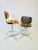1970s Steelcase Chrome & Girard Style Fabric Adjustable Swivel Bar Stools - A Pair For Sale - Image 9 of 13