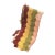 Handmade Earth Tone Rainbow-Stripe 70's Afghan For Sale