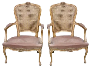 Set of Antique German Carved Armchairs