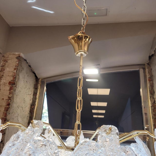Chandelier in Murano Glass and Metal from Mazzega, Italy, 1970s For Sale - Image 18 of 18