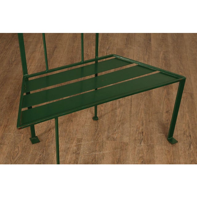 W. Travis 1998 Sisters Painted Metal Sculpture Bench For Sale - Image 4 of 18