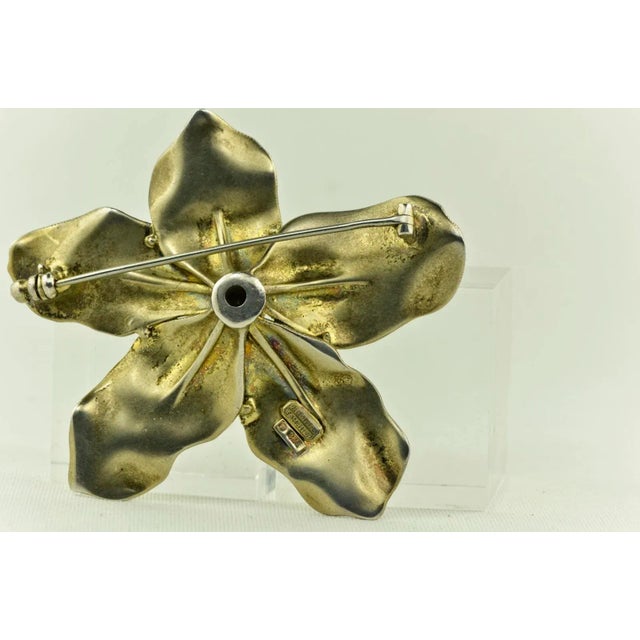 Orchid Brooch by Theodor Fahrner, Germany, 1935 For Sale - Image 4 of 10
