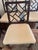 1960s Chinese Chippendale Cockpen Dining Chairs, New Upholstery — Set of 6 For Sale In San Diego - Image 6 of 6