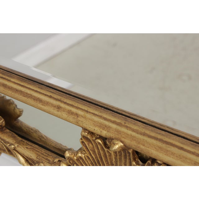 1990s Friedman Brothers Gold Frame Beveled Glass Mirror For Sale - Image 5 of 15