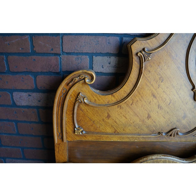 Antique French Style Full Bed Frame For Sale - Image 4 of 10