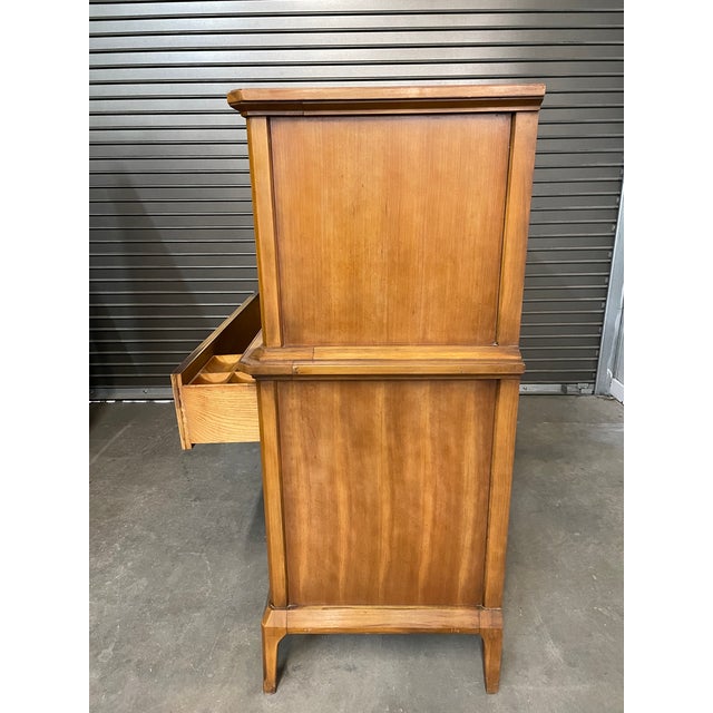 Thomasville Danish Style Antique Tall Chest Dresser From 1963 For Sale - Image 11 of 12
