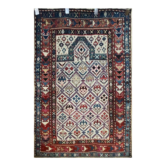 Antique Shirvan Prayer Rug, Northeast Caucasus For Sale