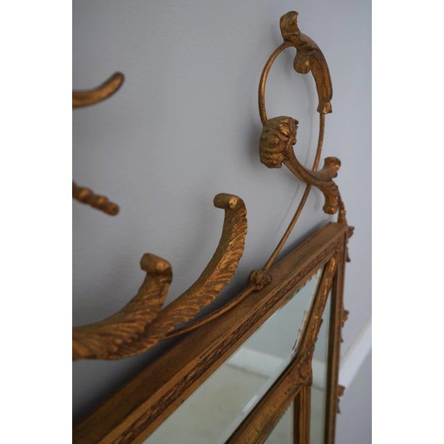 Glass Carvers Guild Large Adams Style Gold Mirror For Sale - Image 7 of 12