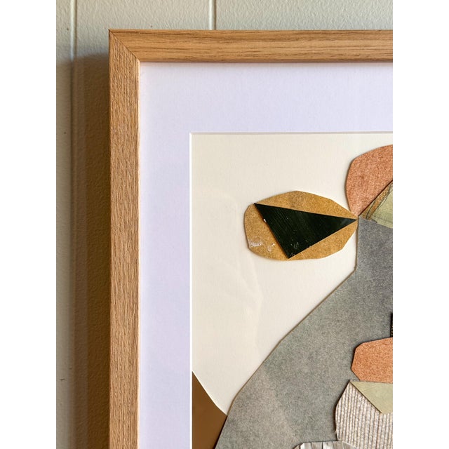 Abstract "Vessel 9" Original Mixed-Media Framed Collage on Paper by Zac Woodiel For Sale - Image 3 of 11