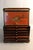 Rectangular cigar humidor with canted corners, crafted from wood and lacquer with a Japanese-inspired design of birds and...