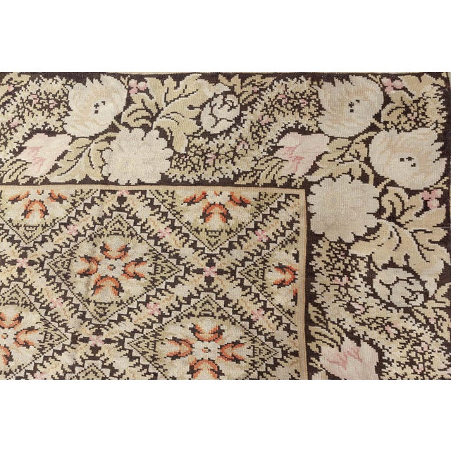 Traditional 1880s Antique Bessarabian Kilim Rug with Floral Motif and Graphic Charm For Sale - Image 3 of 7