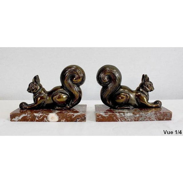 Squirrels Bookends, 1920, Set of 2 For Sale - Image 11 of 18