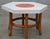 MCM Octagonal Bamboo Enamel White Laminate James Mont Style Side Table. It is used in good solid sturdy condition with...