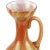 Beautiful vintage Murano hand blown opalescent white, orange spots and gold flecks Italian art glass pitcher shaped vase....