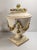 Ceramic Mid-Century Pair of Italian Capodimonte or Nove Style Floral Covered Urns For Sale - Image 7 of 16