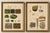 Set of two antique mineralogy chromolithographs, granite, calcite & fossil stone, 1888 description: a fascinating set of...