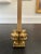 Vintage 1980’s Brutalist Candleholder in Aged Solid Brass For Sale In Los Angeles - Image 6 of 11