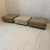 Three Milo Baughman for Thayer Coggin ottomans on castors with top hinged for compartment inside. These are extremely...