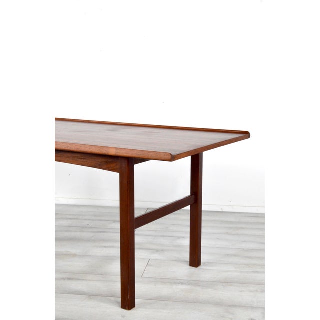 Brown Teak Coffee Table from Anton Kildeberg Møbelfabrik, 1960s For Sale - Image 8 of 10