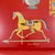 Red Georges Briard Tole De Lys Large Red Serving Tray, Enameled Metal, Mid-Century For Sale - Image 8 of 12