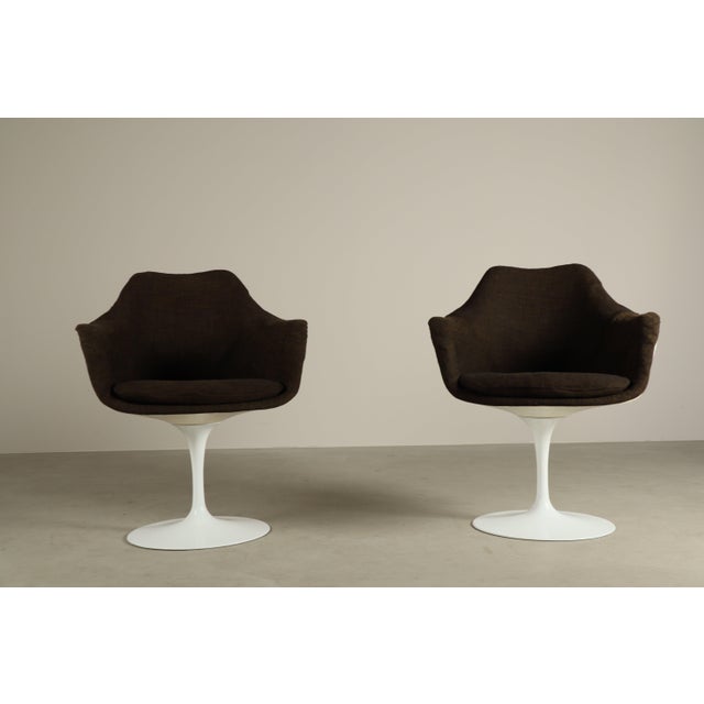 Eero Saarinen Tulip Armchairs by Eero Saarinen for Knoll International, 1960s, Set of 2 For Sale - Image 4 of 18