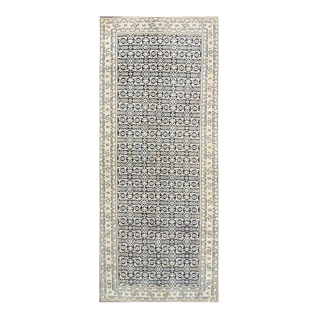 2010s Vintage Persian Herati Style Runner Rug 4x10 For Sale