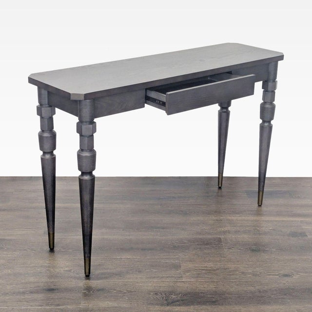 Modern West Elm One Drawer Console Table For Sale - Image 3 of 9