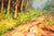 Forest Path.Modern Original Hand Painting. For Sale - Image 6 of 11