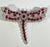 Burma Ruby and Diamond Brooch , Vintage Natural 20 Ct Burma Ruby & 10 Ct Diamond Butterfly 18 Kt White Gold Pin Vintage...
