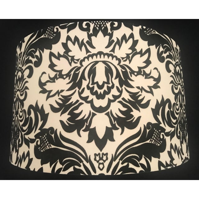Damask Linen Black Velvet Type Lamp Shade Chairish