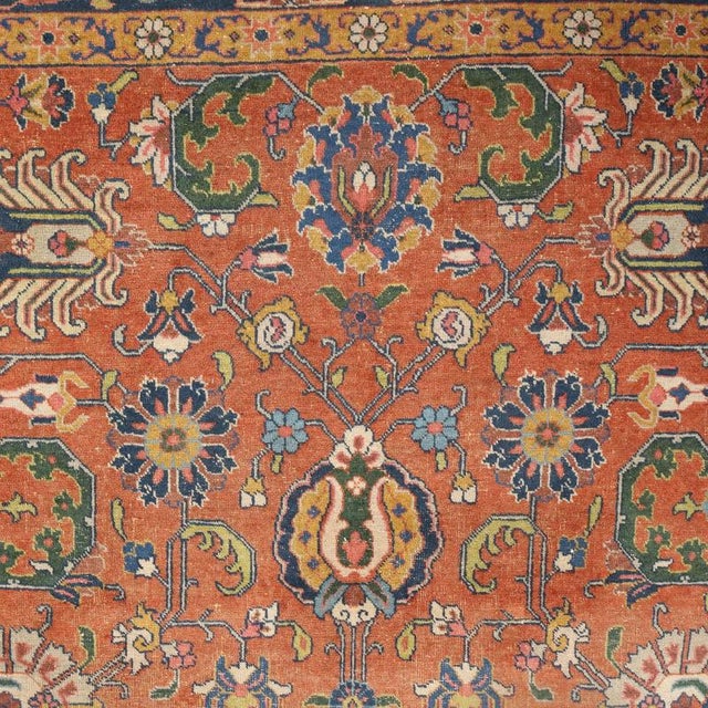 Tabriz Rug in Cotton and Wool, Iran For Sale - Image 5 of 9