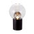 Clear and Smoky Gray Glass Table Lamp with Black Base by Sebastian Herkner for Pulpo & Rosenthal For Sale