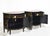 Mid Century French Chinoiserie Leather Top DemiLune Commode - A Pair For Sale - Image 11 of 14