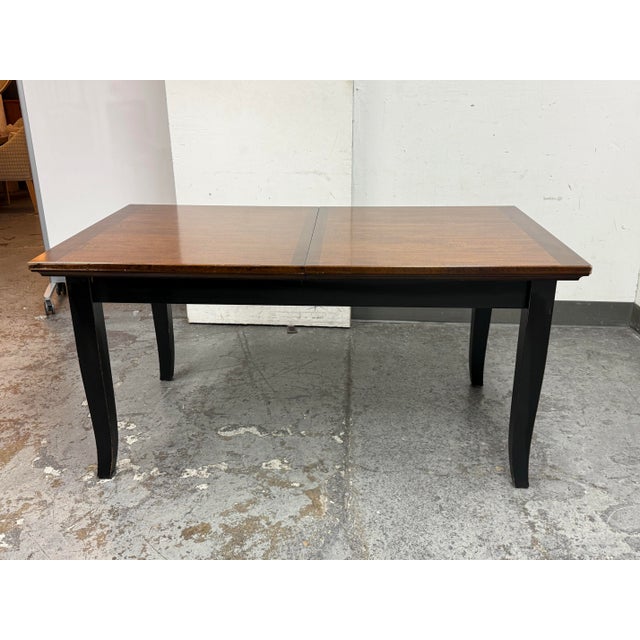 Black Buying and Design for Crate & Barrel Italian Extension Dining Table + Eight Chairs, Set For Sale - Image 8 of 12