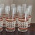 Large Mid-20th Century Woven Cane Pattern Tumblers -- Set of 7 For Sale - Image 11 of 16