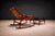 Rocking Chair with Ottoman in Rosewood & Leather, Liceu de Artes, 1960s - Lot 600 For Sale In New York - Image 6 of 12